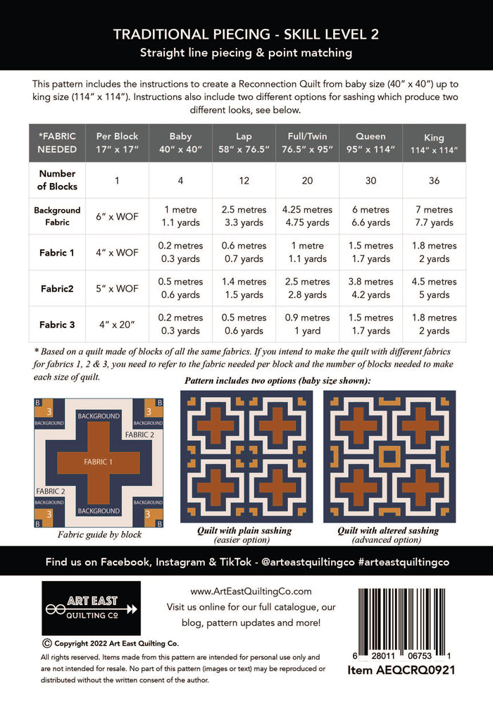 Reconnection Quilt Pattern