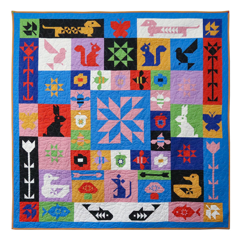 FOLK SAMPLER - The Complete Quilt Project Book