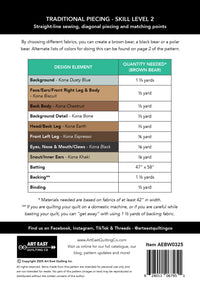 Bear-Wildered Quilt Pattern