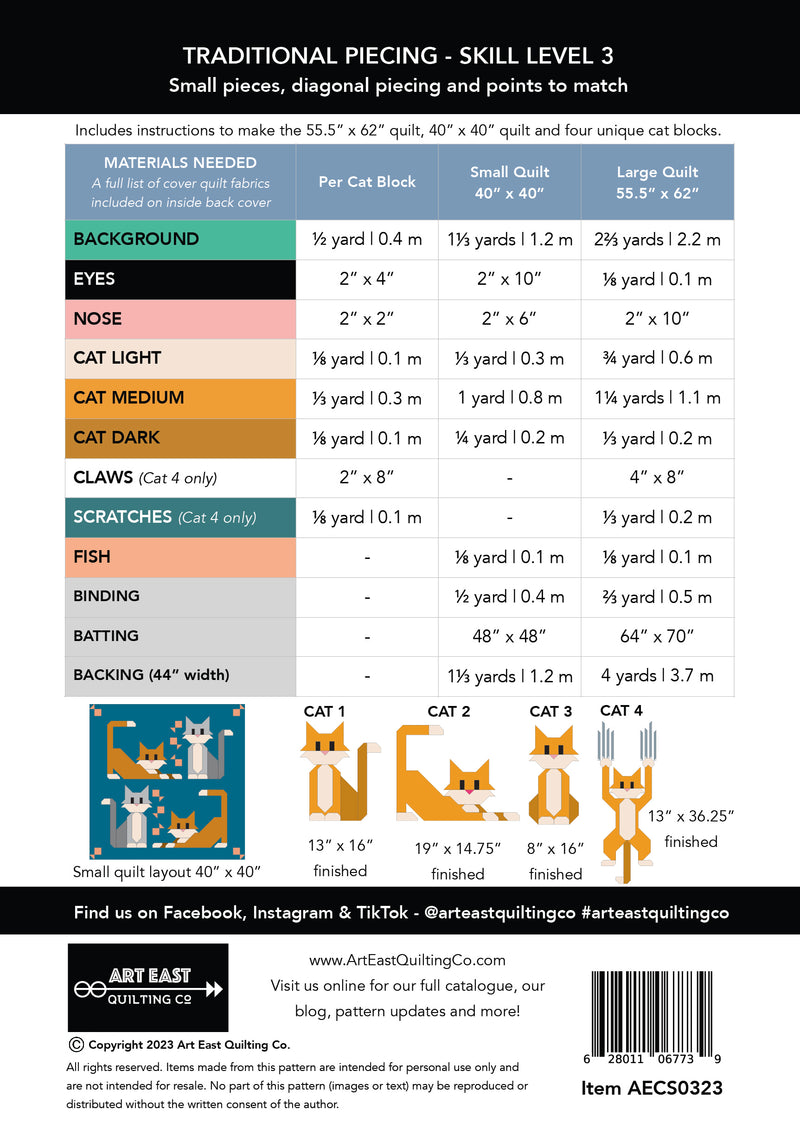 Cat Scratch Quilt Pattern