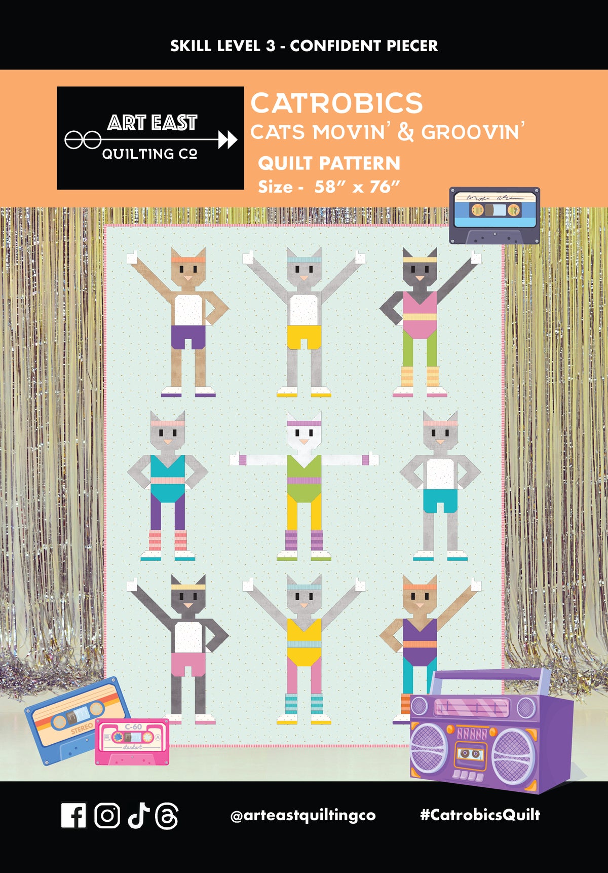 Catrobics - Cats Movin' & Groovin' Quilt Pattern