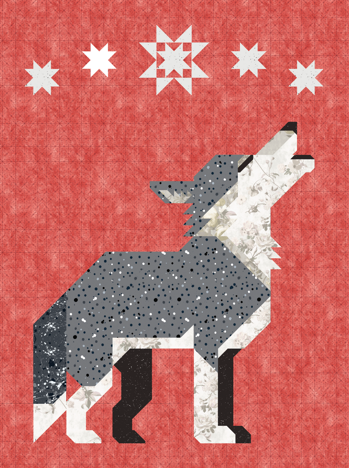 Night Howler - A Wolf Quilt Pattern