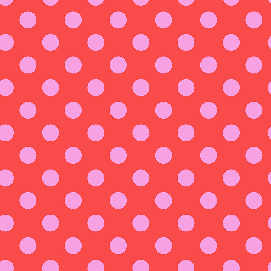 Pom Poms - Poppy || Tula Pink - True Colors