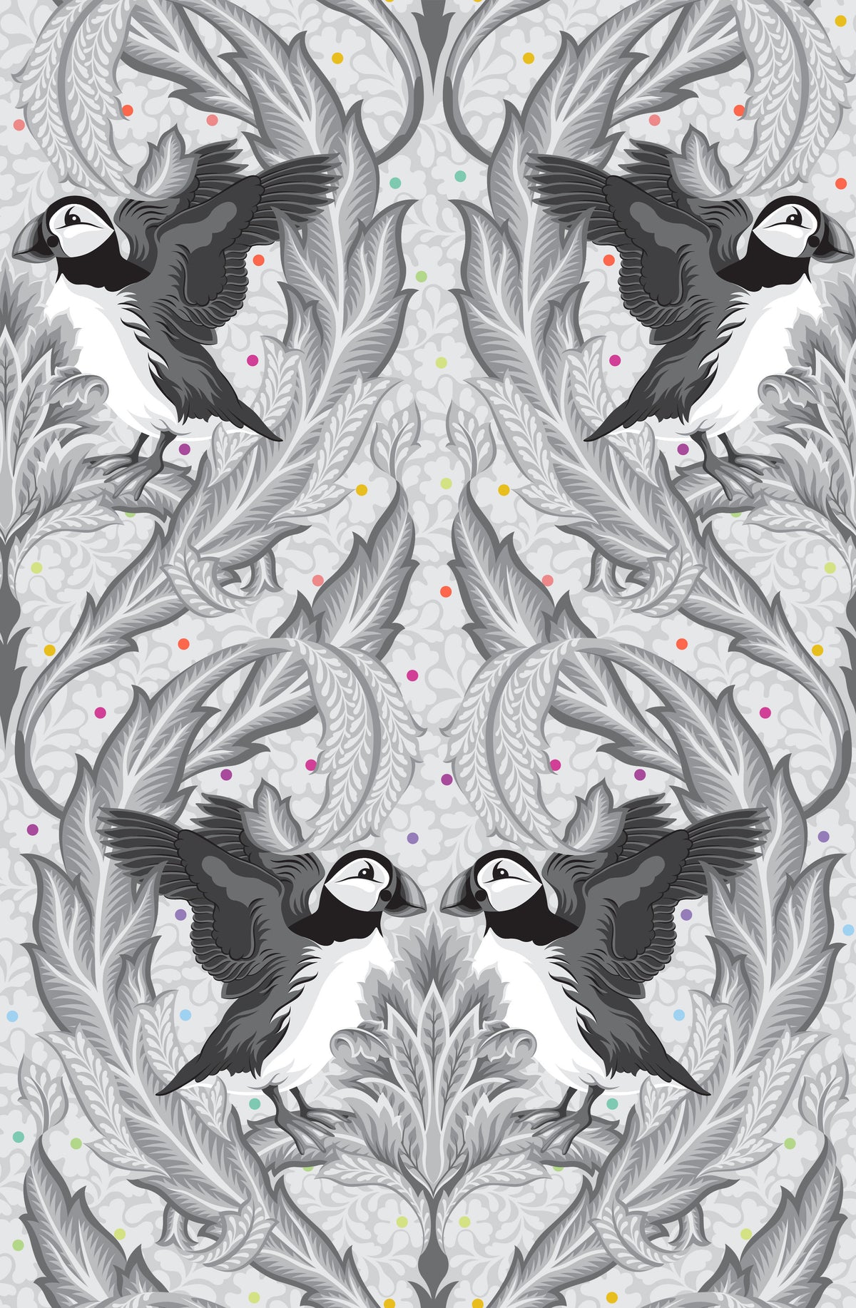 PREORDER! Puffin Star Quilt Kit in Graywork (Tula Pink)