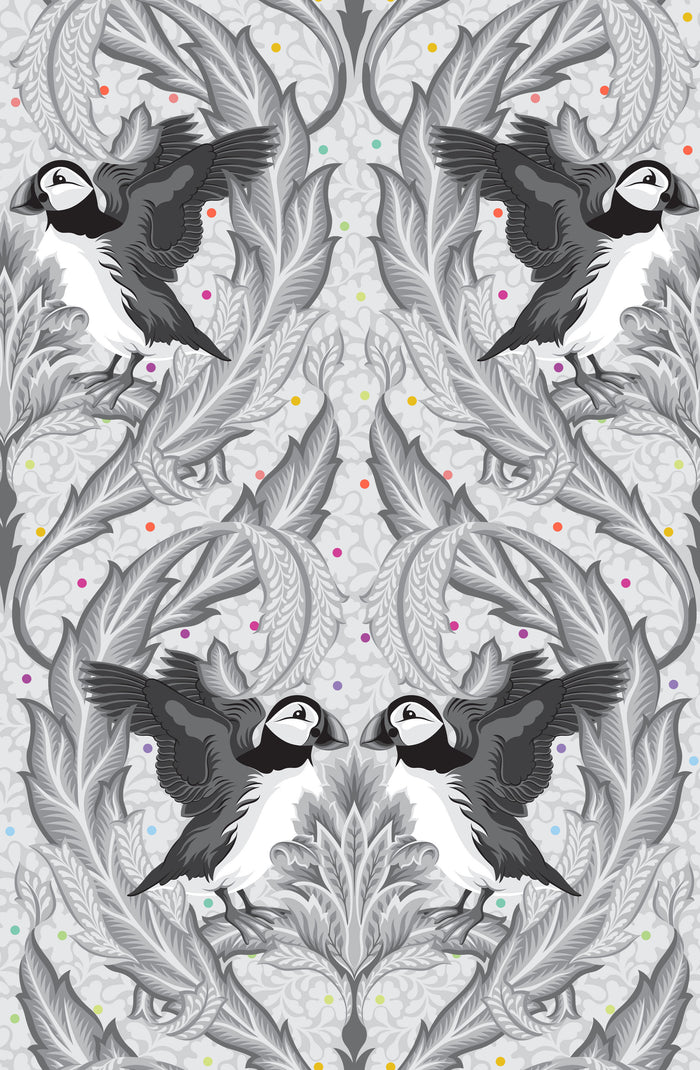 PREORDER! Puffin Star Quilt Kit in Graywork (Tula Pink)