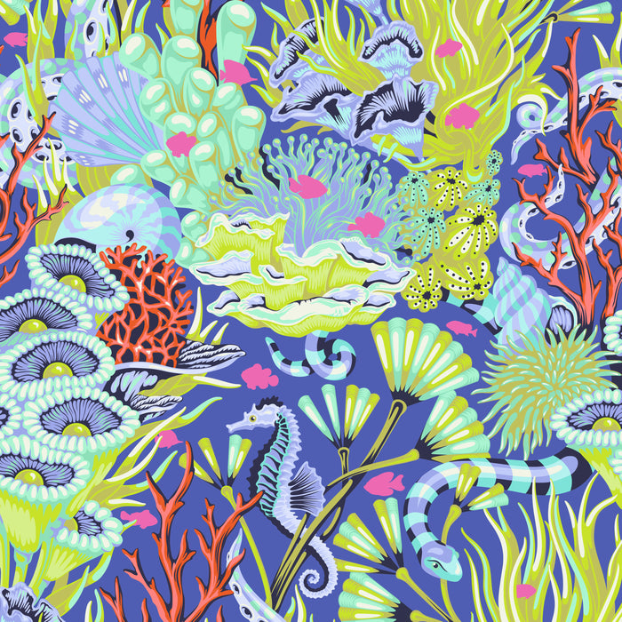 Reef What You Sew - Marine - Floral Reef - Tula Pink
