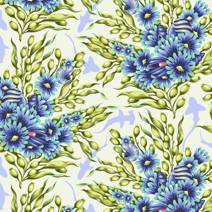 Shadow Sharks - Marine - Floral Reef- Tula Pink