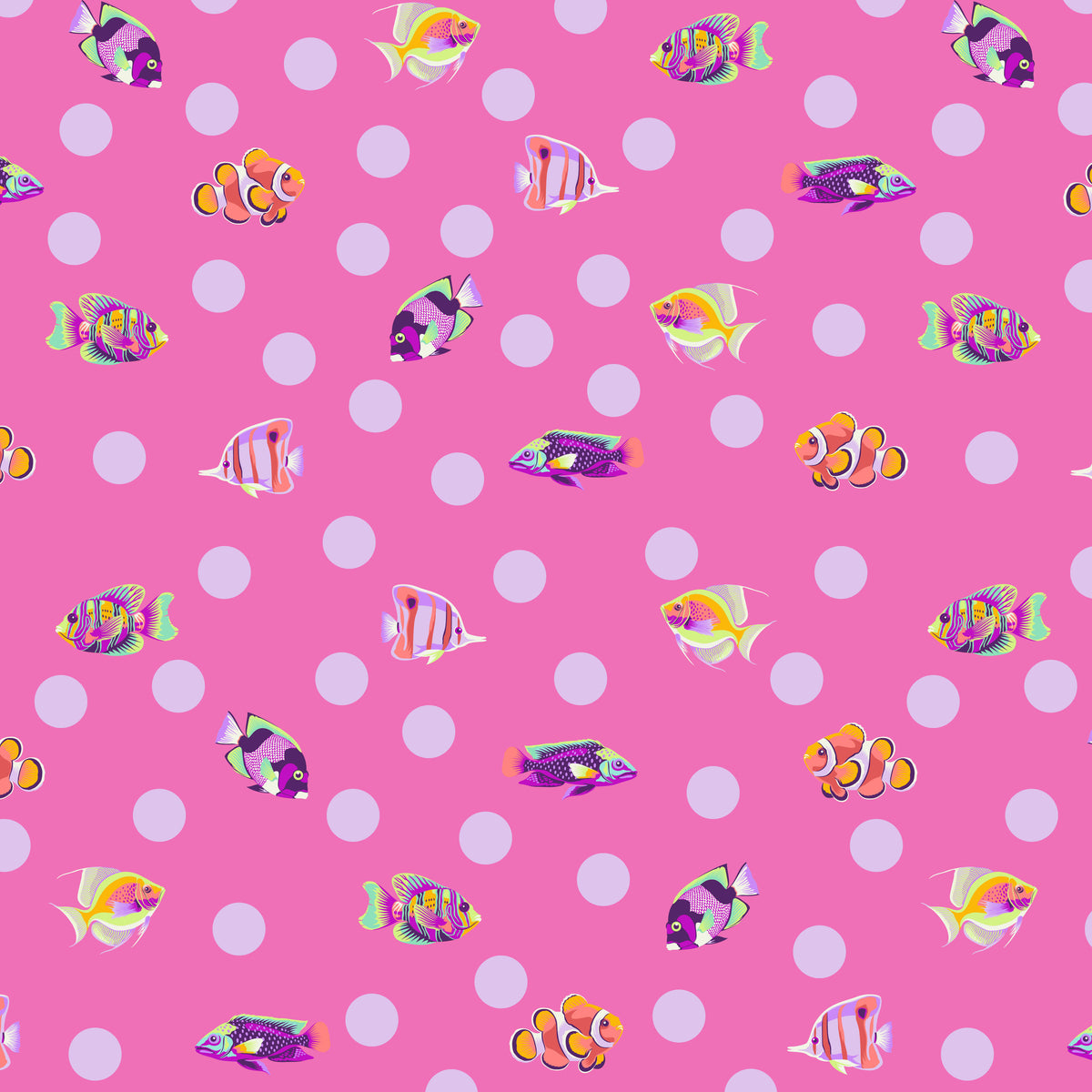 School Crossing - Delphine - Floral Reef- Tula Pink