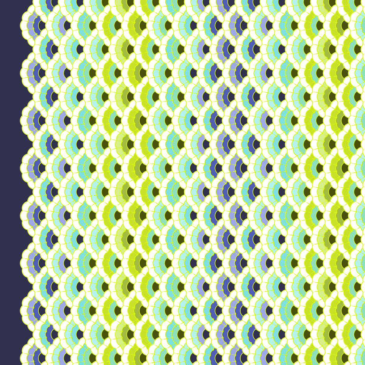 Aquatic Lace - Marine - Floral Reef- Tula Pink