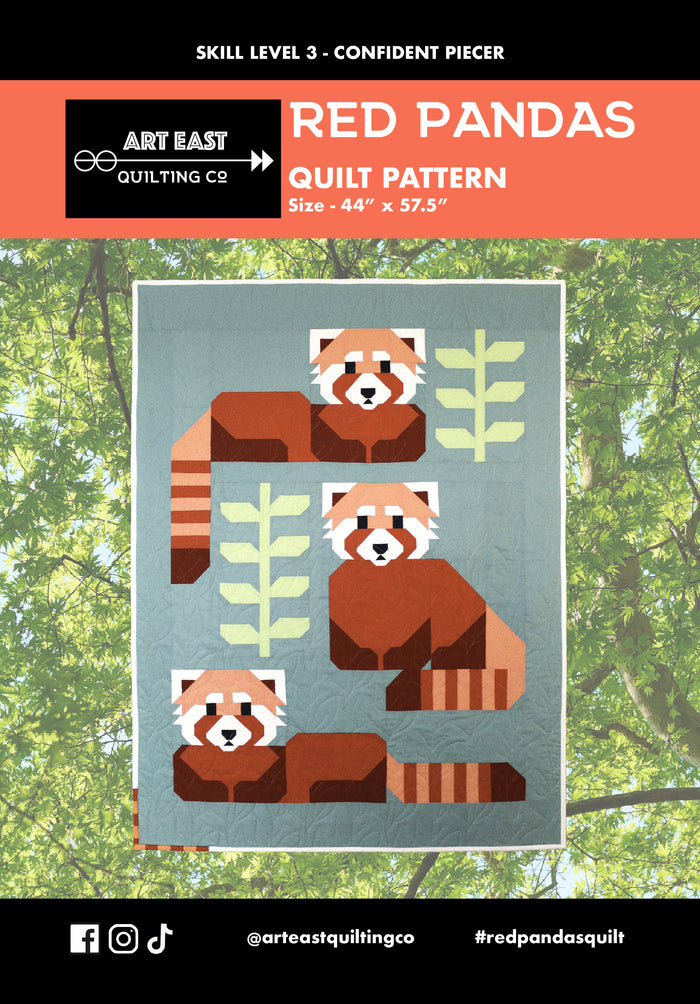 Red Pandas Quilt Pattern