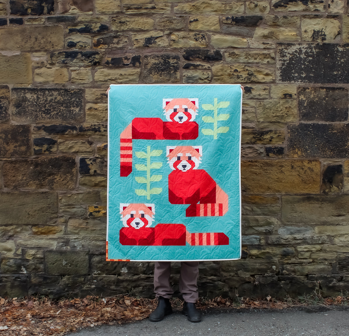 Red Pandas Quilt Pattern