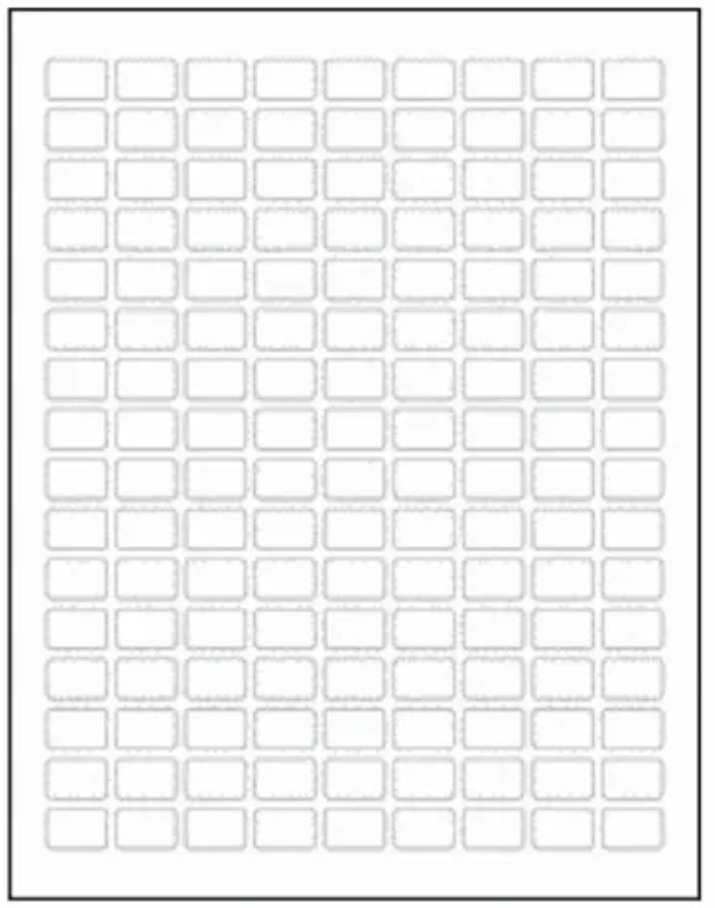 Adhesive Piecing Labels (0.75" x 0.5") 144 per sheet