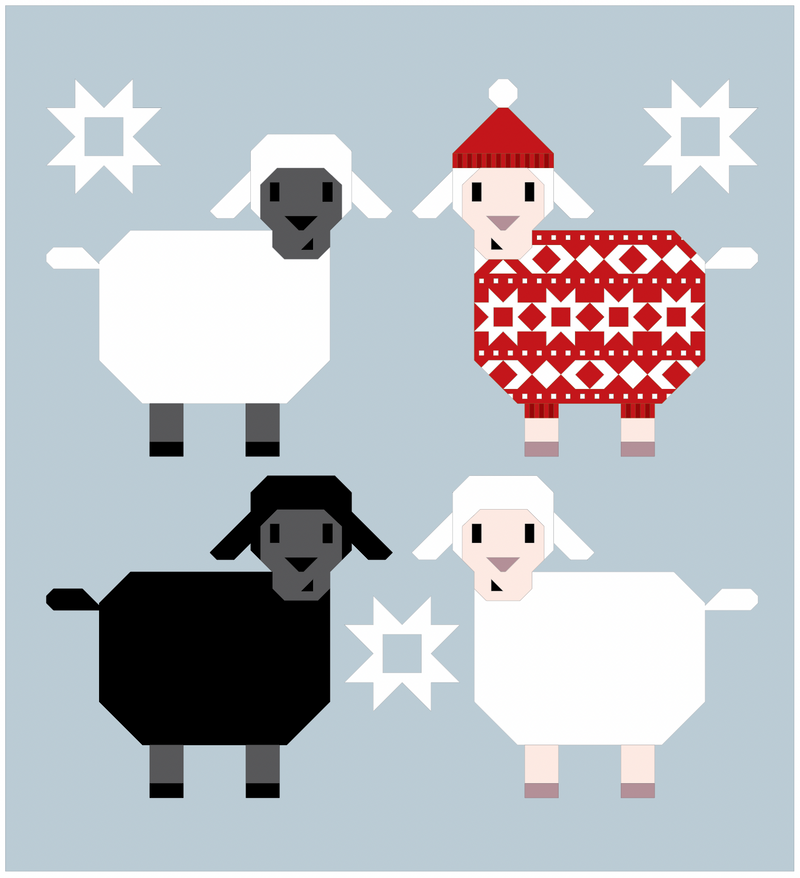 Knitted for Ewe Quilt Pattern