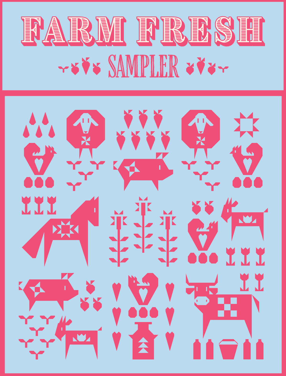 Quilt-Mas Special! Farm Fresh Sampler Project!