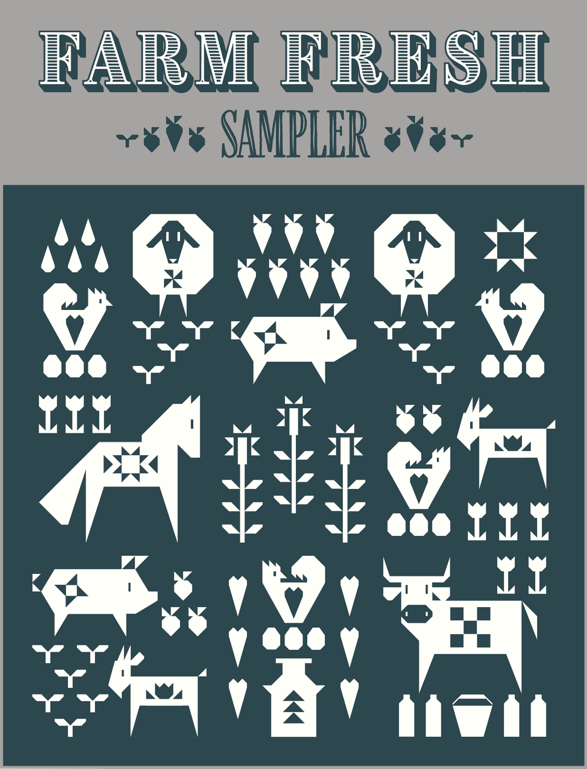 Quilt-Mas Special! Farm Fresh Sampler Project!