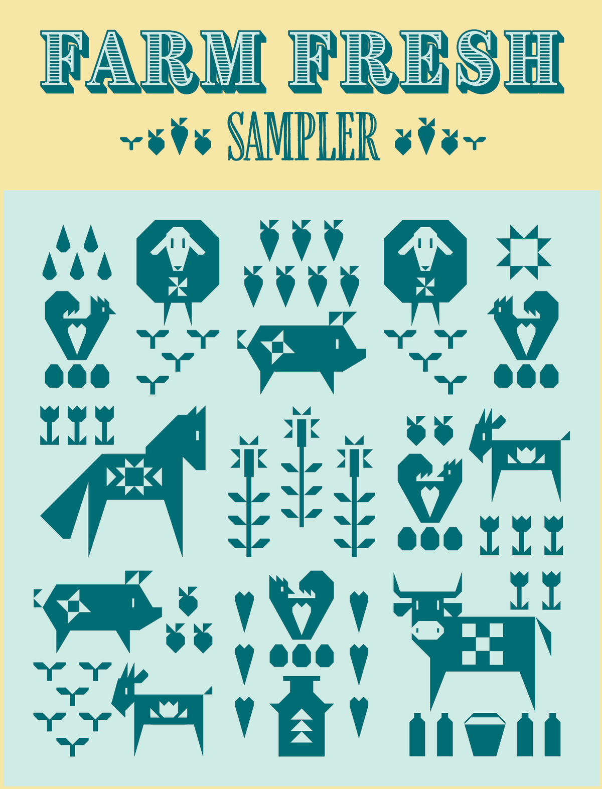 Quilt-Mas Special! Farm Fresh Sampler Project!