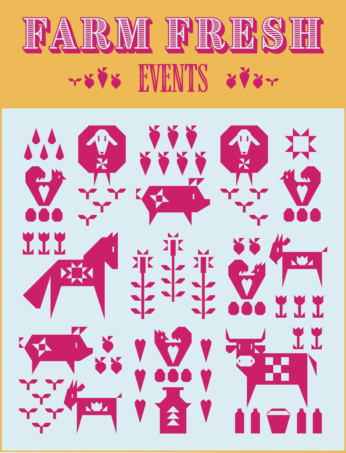 Quilt-Mas Special! Farm Fresh Sampler Project!