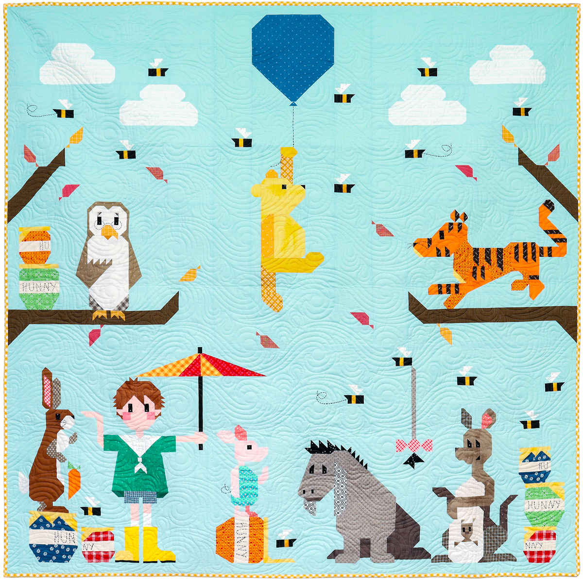 100 Acre Wood (Winnie the Pooh) Quilt Kit (includes patterns)