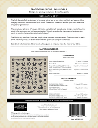 FOLK SAMPLER - The Complete Quilt Project Book