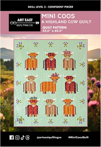 Mini Coos - a Highland Cow Quilt Pattern