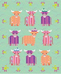 Mini Coos - a Highland Cow Quilt Pattern
