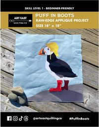 Puff In Boots - A Raw-Edge Appliqué Project
