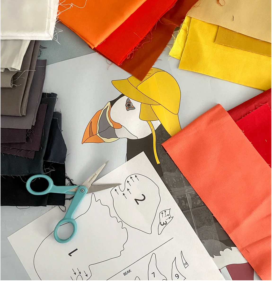 Puff In Boots - A Raw-Edge Appliqué Project