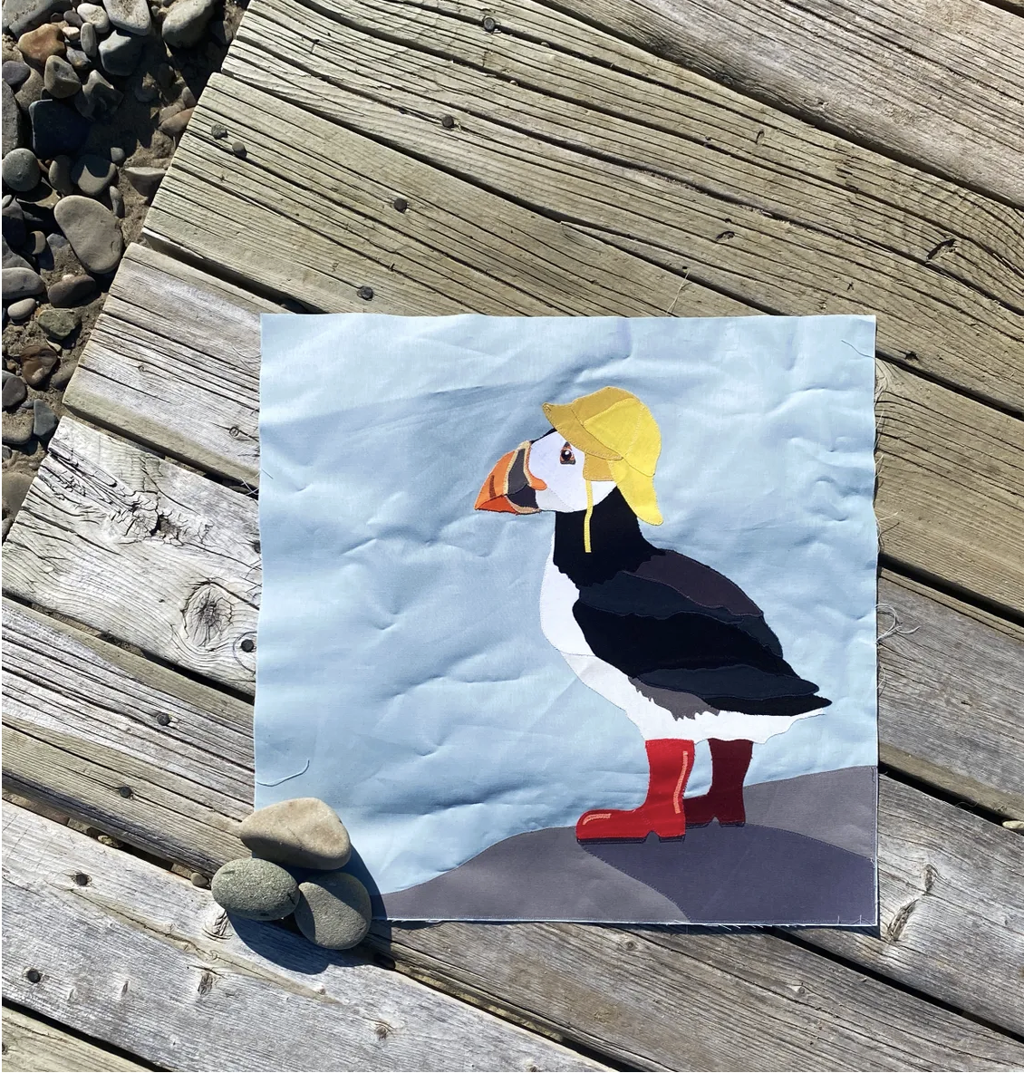 Puff In Boots - A Raw-Edge Appliqué Project