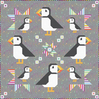 PREORDER! Puffin Star Quilt Kit in Graywork (Tula Pink)