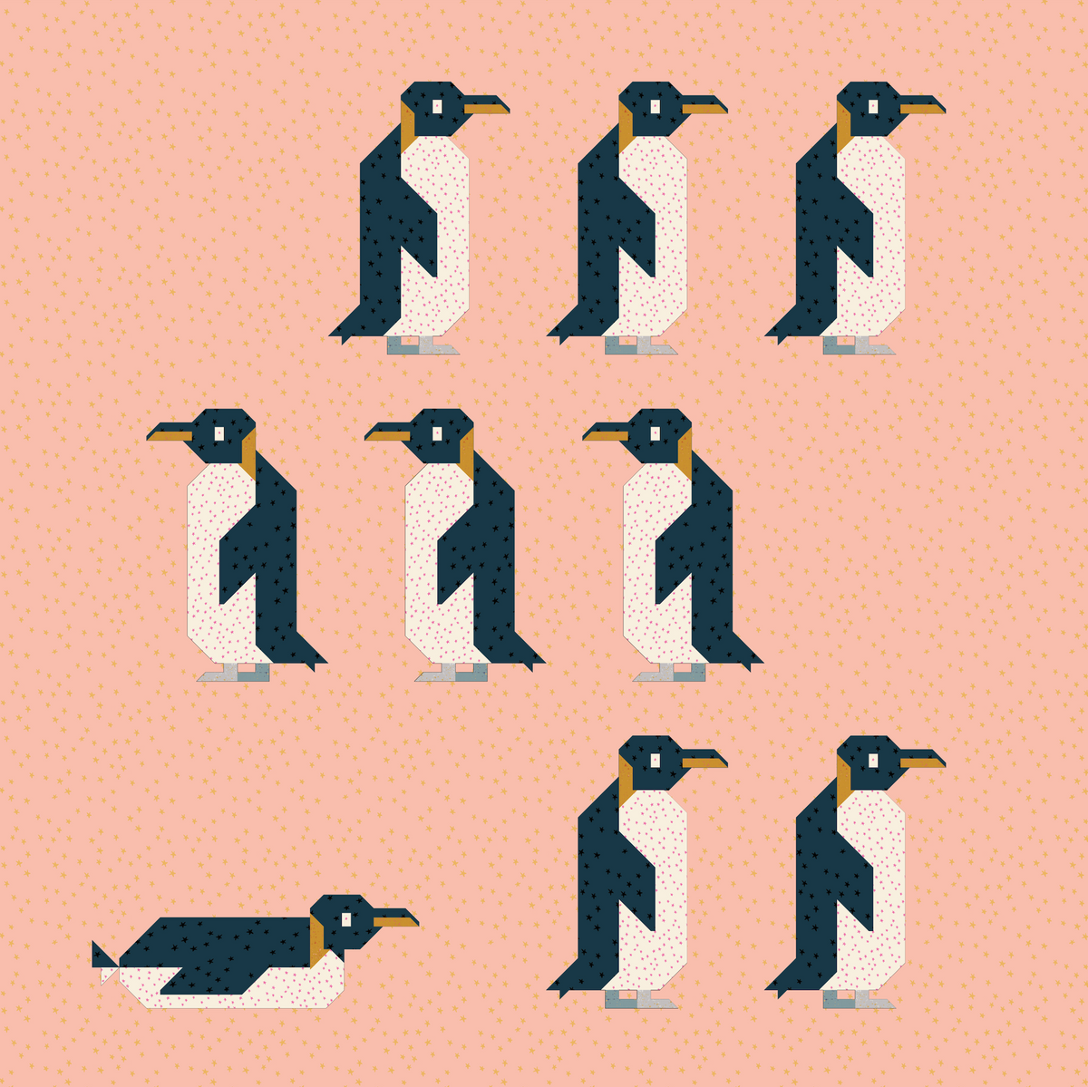 Waddle Brigade - A Penguin Quilt Pattern