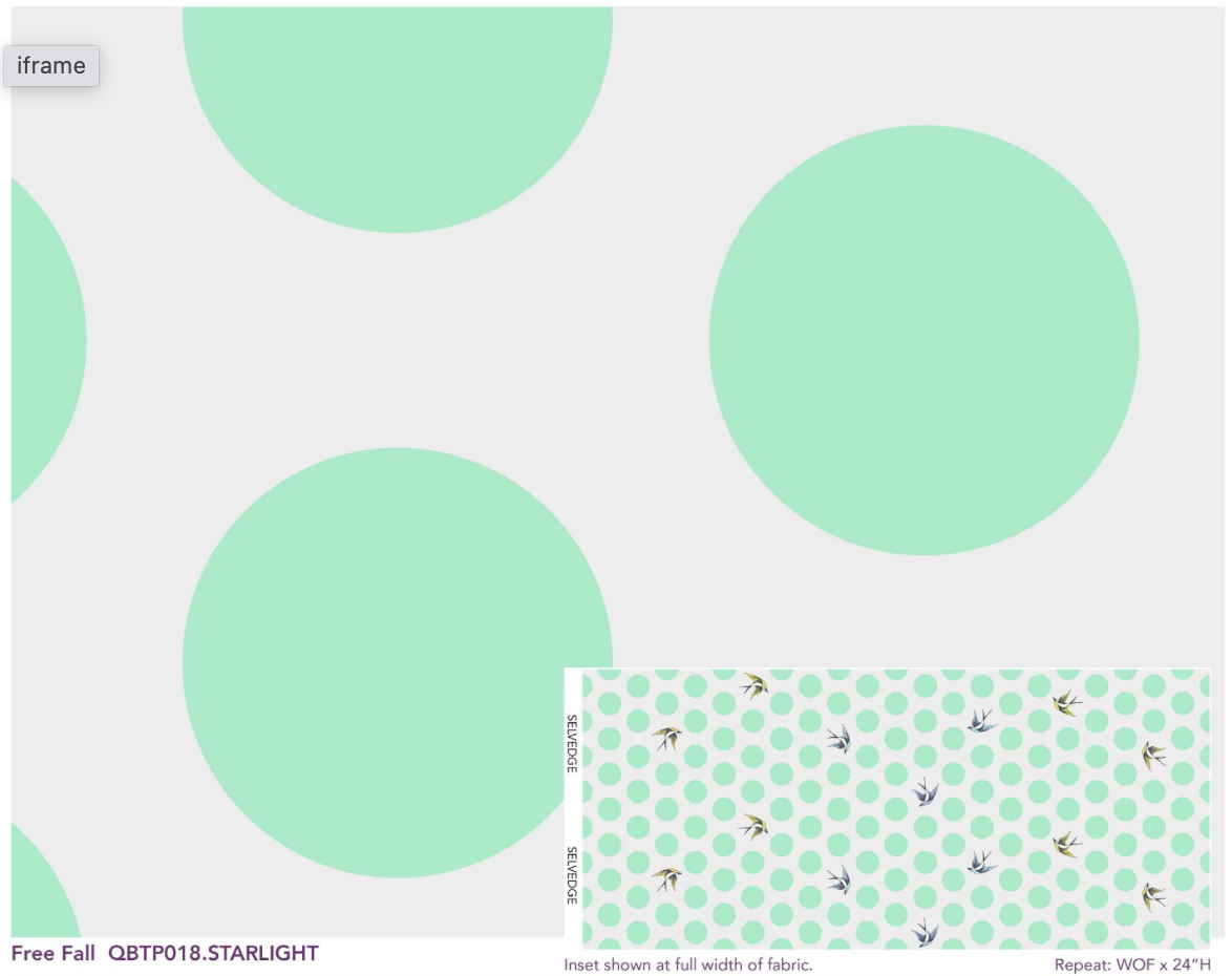 TP Free Fall in Starlight 108" Quilt Back || Tula Pink - True Colors