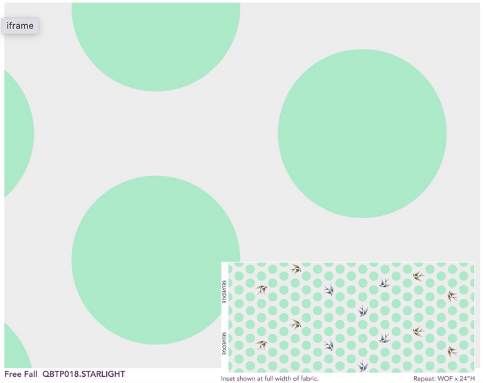 TP Free Fall in Starlight 108" Quilt Back || Tula Pink - True Colors