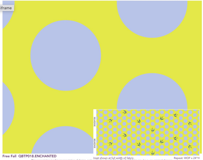 TP Free Fall in Enchanted 108" Quilt Back || Tula Pink - True Colors