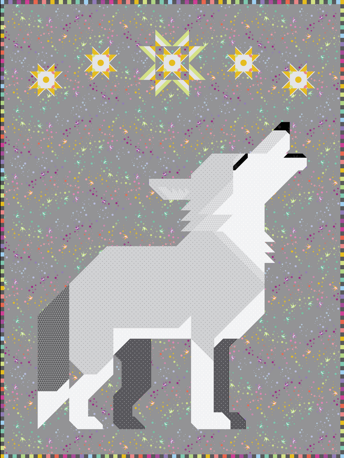 Night Howler - A Wolf Quilt Pattern