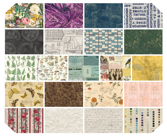 Palette Curated - 21-Piece Fat Quarter Bundle - Tim Holtz (Shipping July!)