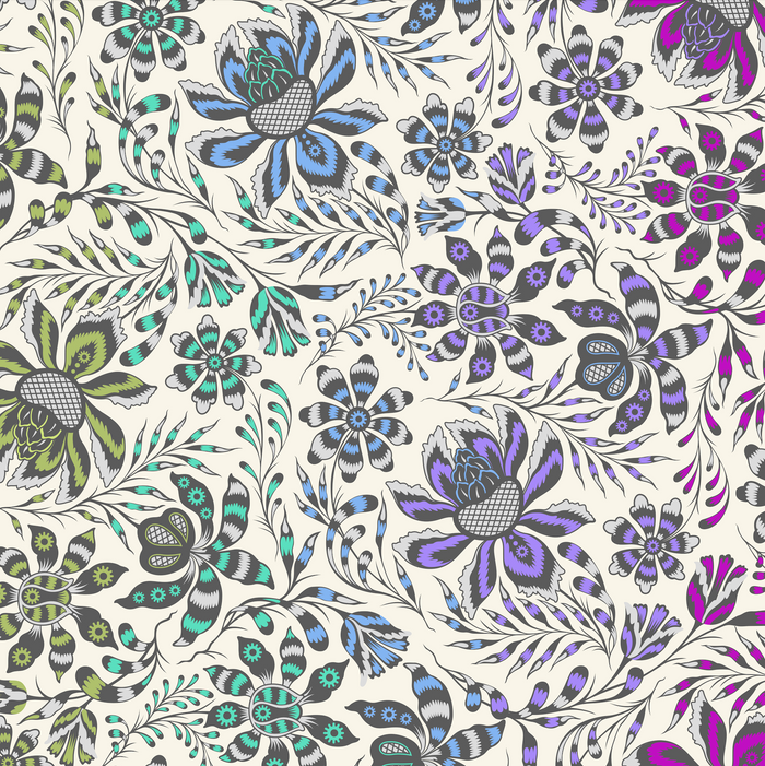 Super Wild Vine 108" Quilt Back - Mist - Roar - Tula Pink