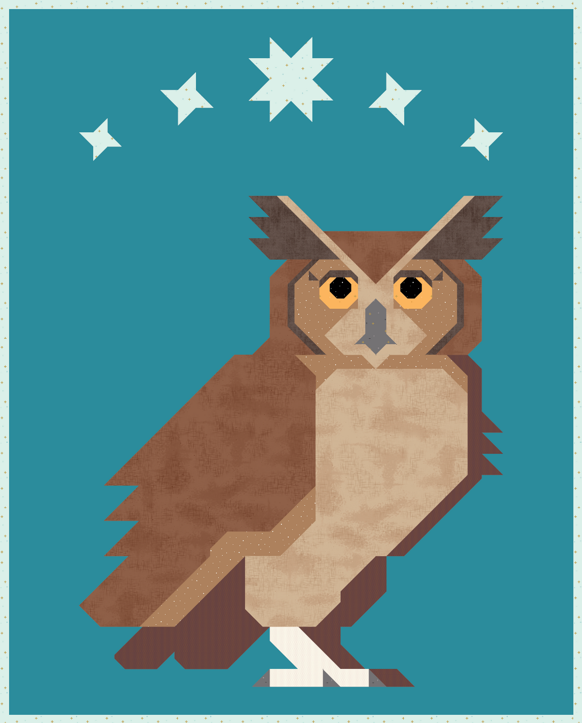 PREORDER - Night Owl Quilt Kit - Cover Version