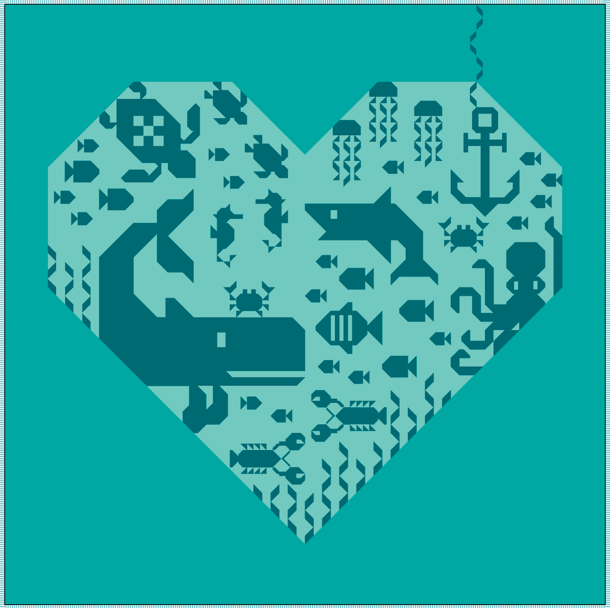 PREORDER - Heart of the Ocean Quilt Kit — Original Cover Edition by Riley Blake Designs