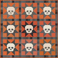 Skulls Quilt - Lori Holt's Pumpkin & Licorice Quilt Kit (PREORDER)