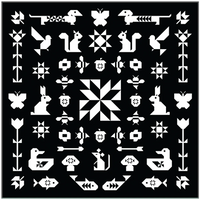 FOLK SAMPLER - The Complete Quilt Project Book