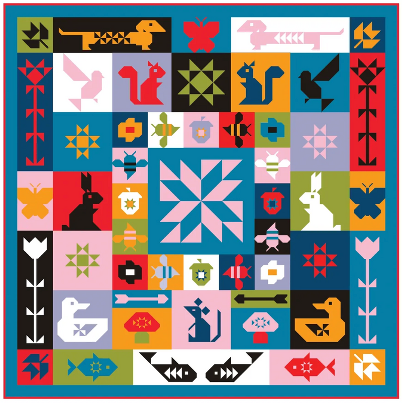 FOLK SAMPLER - The Complete Quilt Project Book