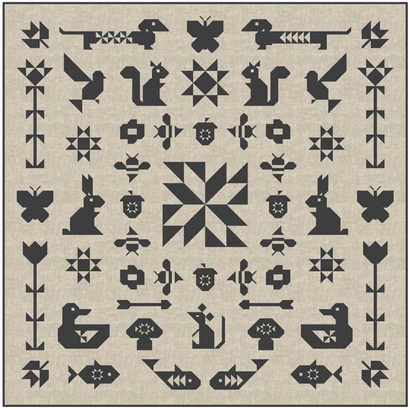 FOLK SAMPLER - The Complete Quilt Project Book