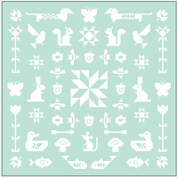 FOLK SAMPLER - The Complete Quilt Project Book