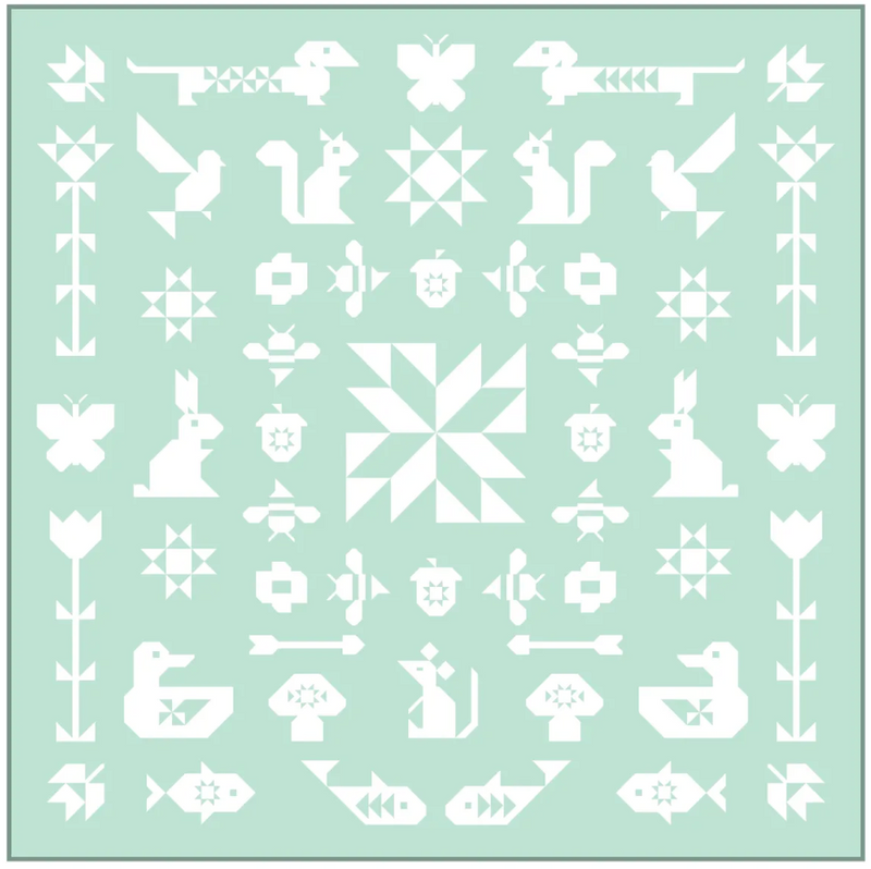 FOLK SAMPLER - The Complete Quilt Project Book