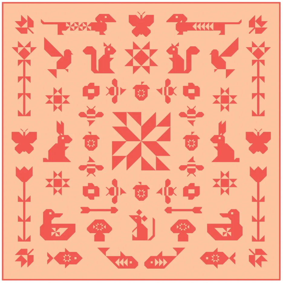 FOLK SAMPLER - The Complete Quilt Project Book