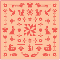 FOLK SAMPLER - The Complete Quilt Project Book