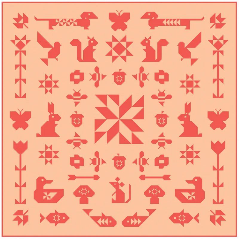 FOLK SAMPLER - The Complete Quilt Project Book