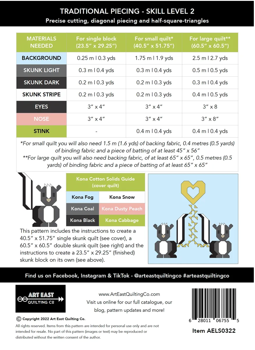 Love Stinks Quilt Pattern