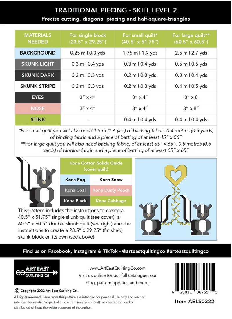 Love Stinks Quilt Pattern