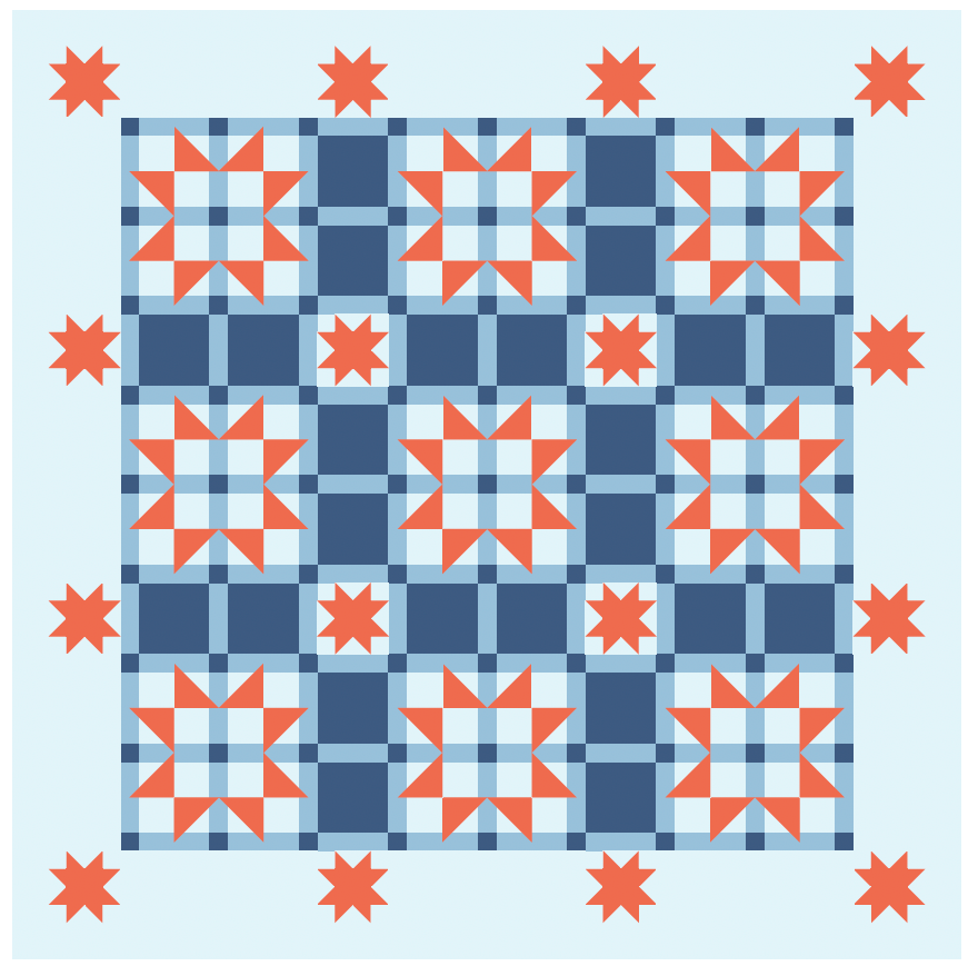 Tartan Star Quilt Pattern